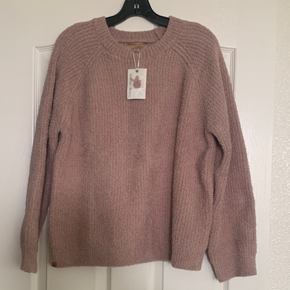 NWT Barefoot Dreams Women's Sweater in Soft Brown